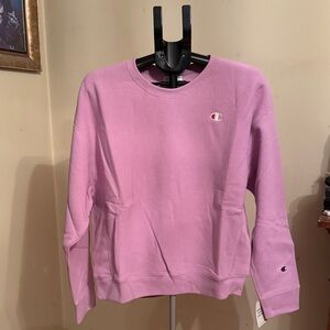 Champion Reverse Weave Crewneck Sweatshirt in Bold Lilac